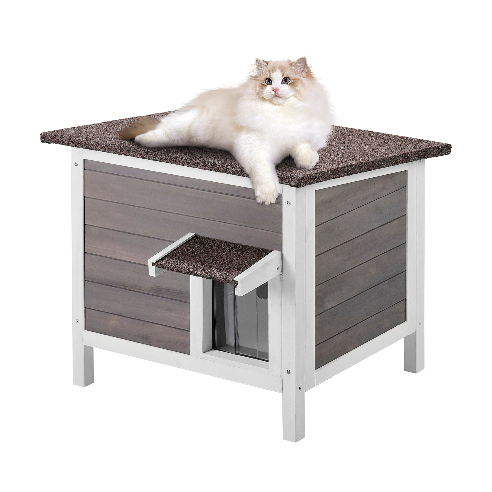 Woodworking Rabbet - SucceBuy Outdoor Cat House Weatherproof, Feral