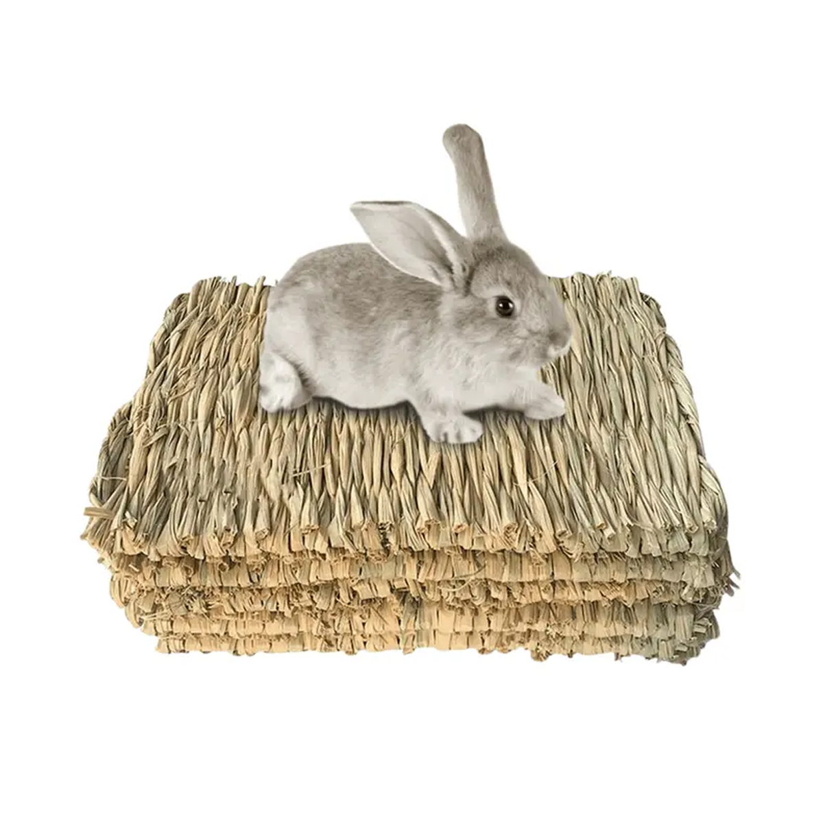 Woodworking Rabbet - Natural grass woven rabbit grass mat