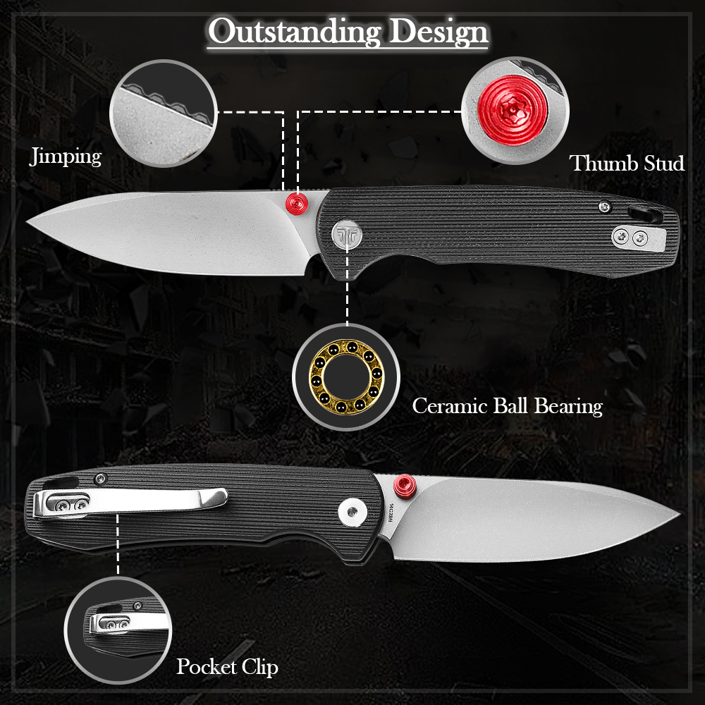 TRIVISA Folding Knife for Men, – Woodworking Gifts For Men recenzja i cena