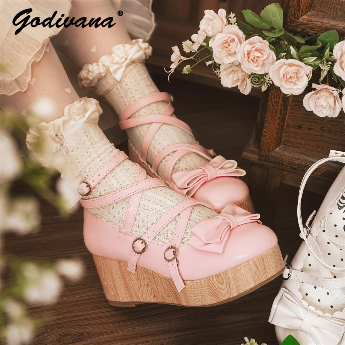 Retro Wooden Bottom High Heels – Woodworking Women recenzja i cena