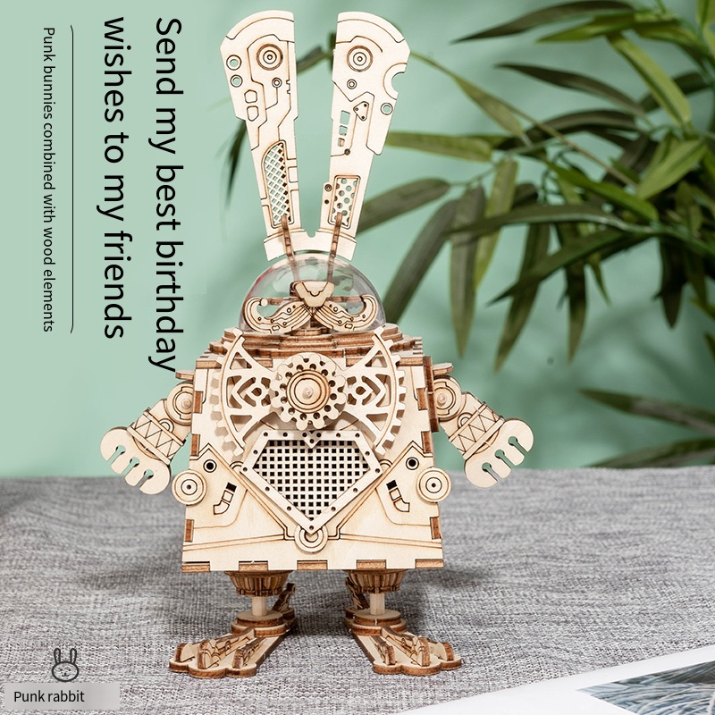 DIY Mechanical Wooden Model Ki – Woodworking Rabbet recenzja i cena