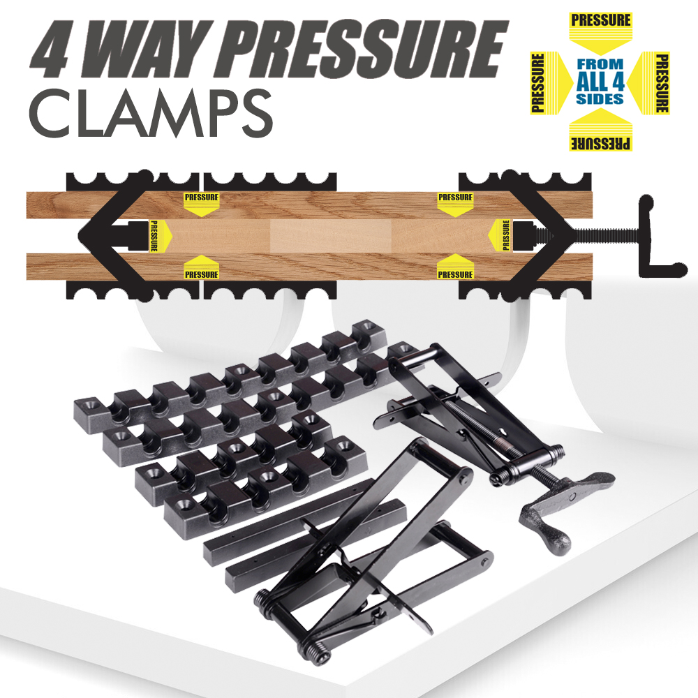 4 Way Pressure Clamps Set Cust – Woodworking Classes recenzja i cena