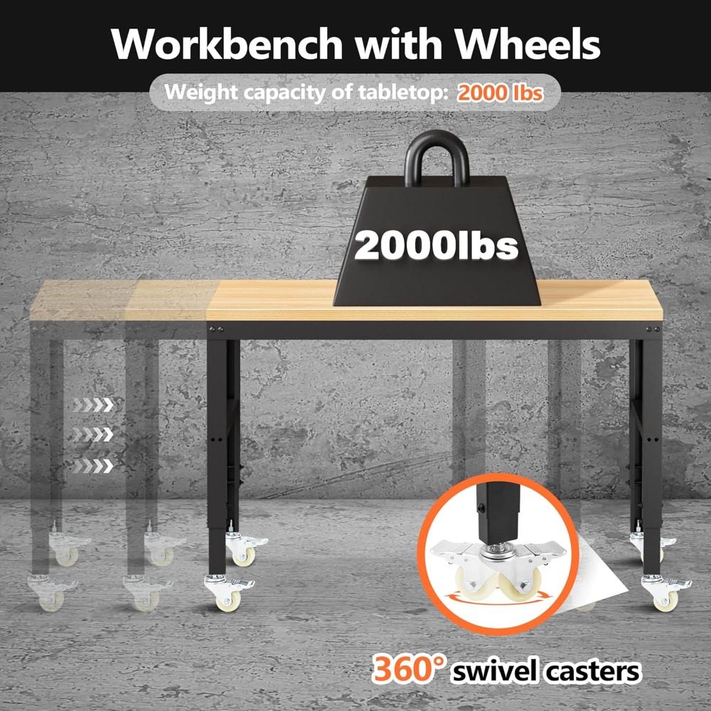 Adjustable Workbench, Heavy Du – Woodworking Work Table recenzja i cena