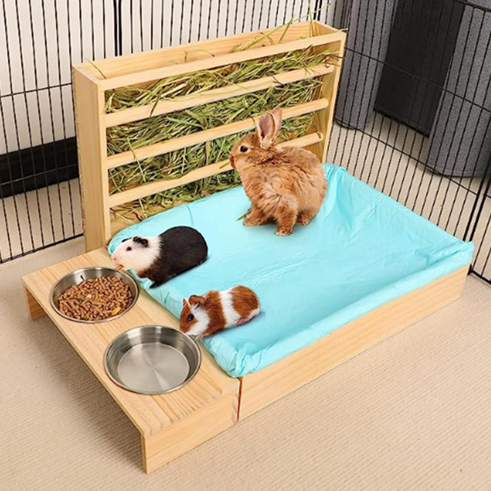 Wooden Rabbit Hay Feeder with  – Woodworking Rabbet recenzja i cena