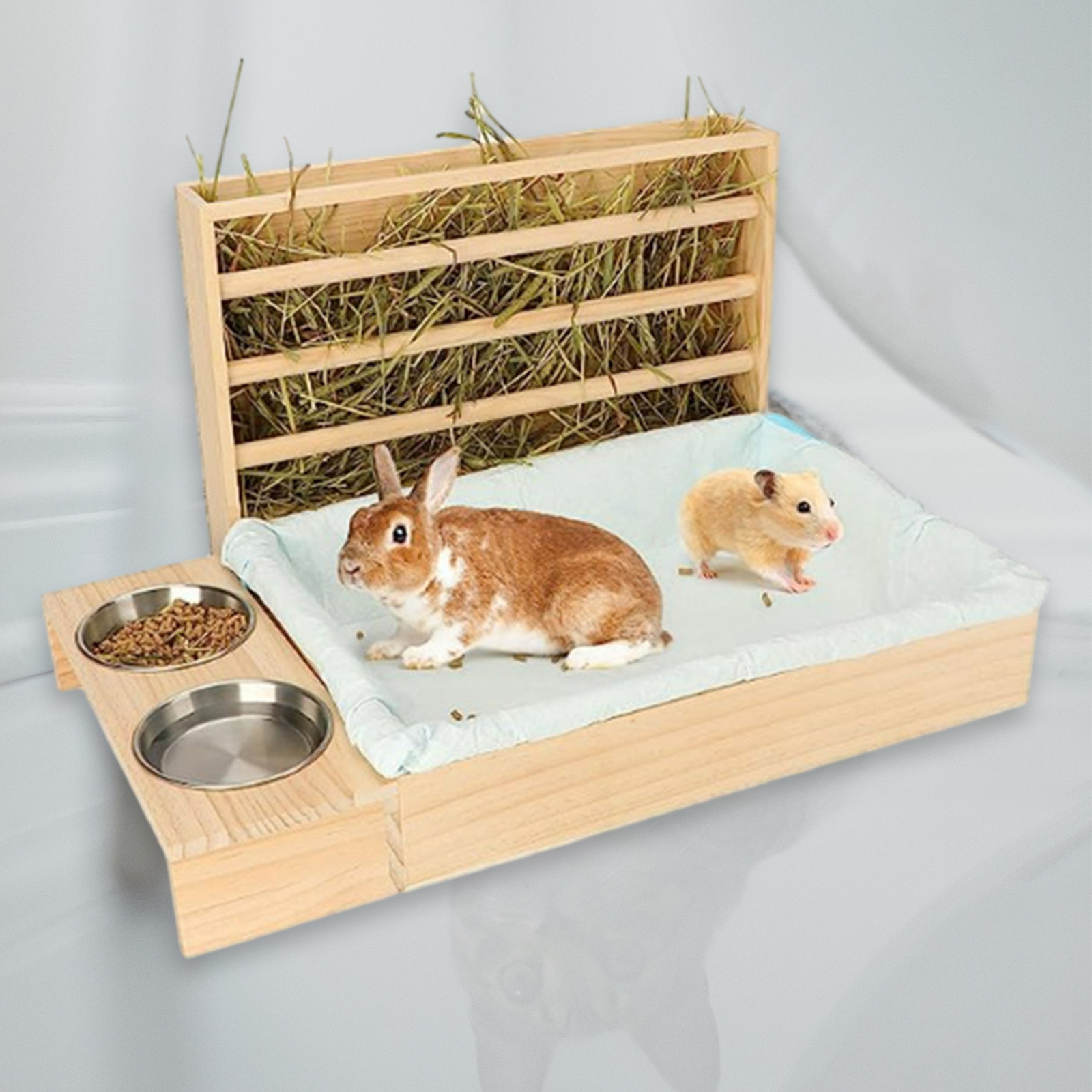 Wooden Rabbit Hay Feeder with  – Woodworking Rabbet recenzja i cena