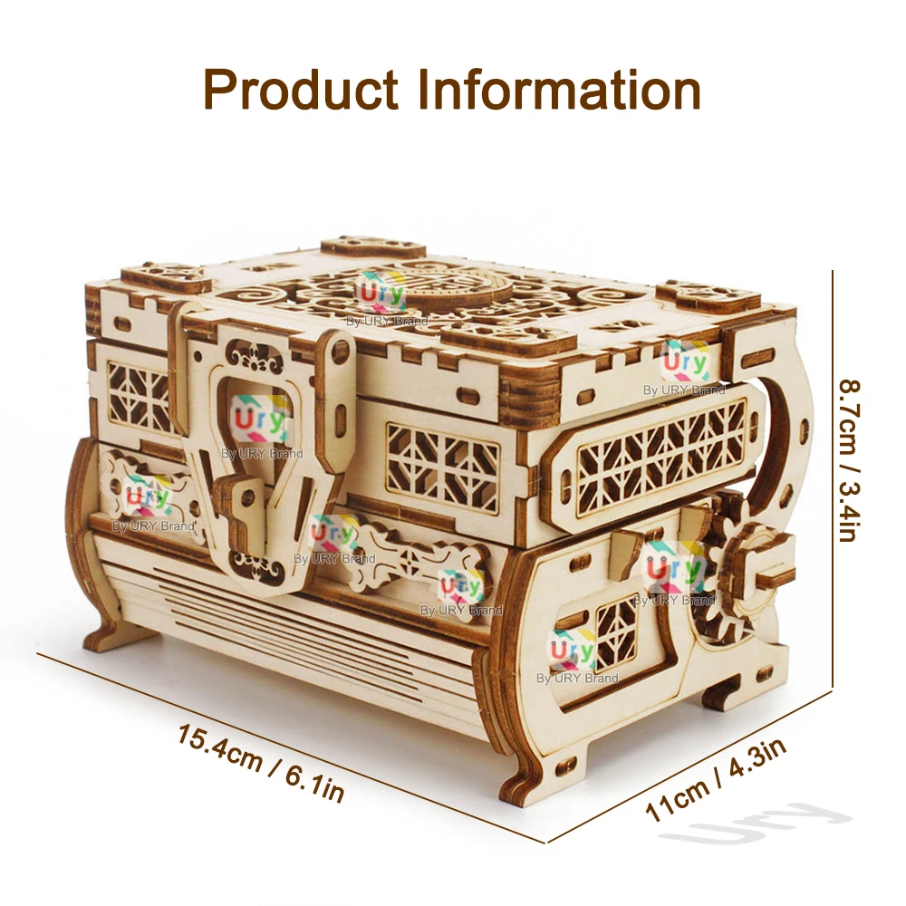 URY 3D Wooden Puzzle Mini Anti – Woodworking Women recenzja i cena