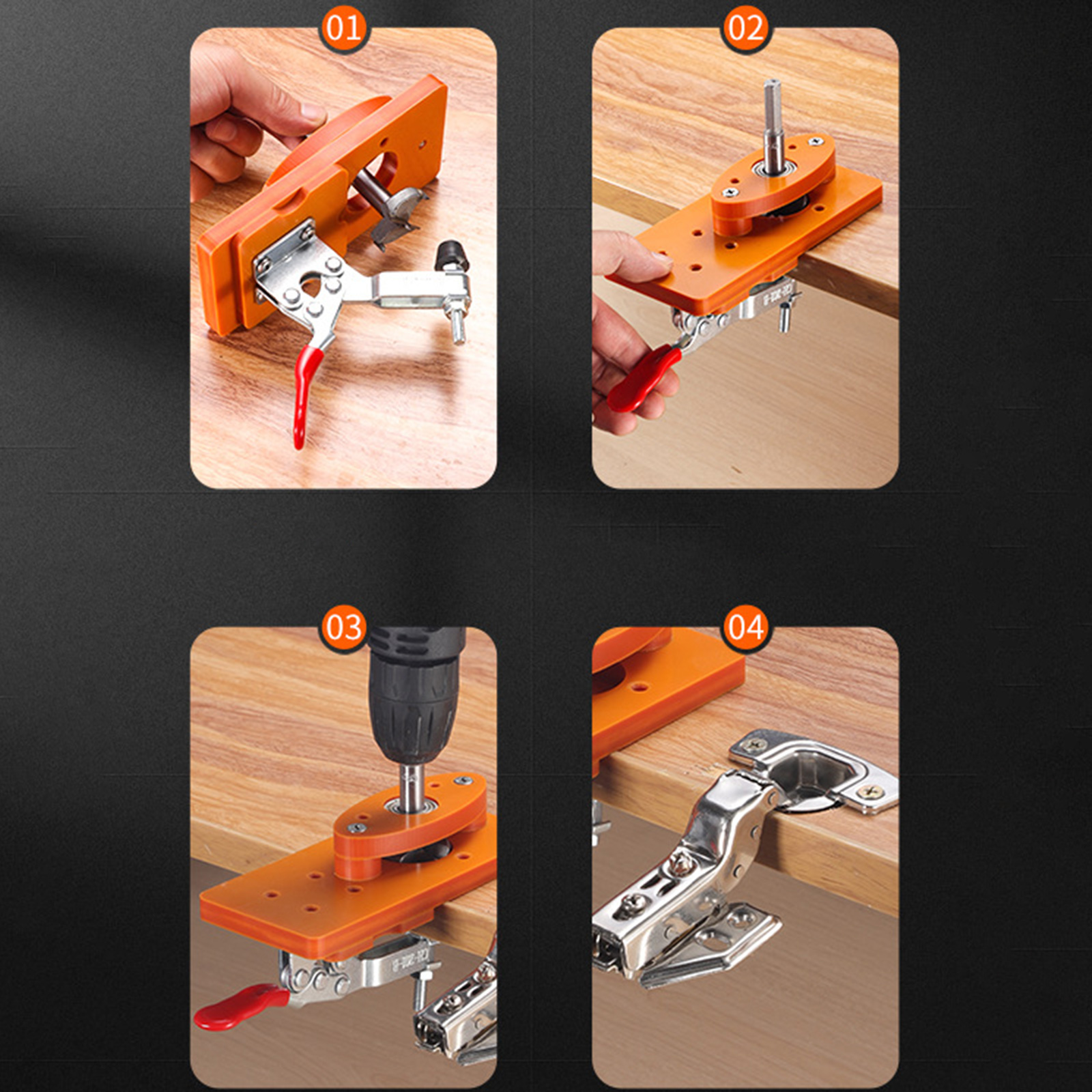 35mm Hinge Drilling Jig Long-L – Woodworking Veneer Cutter recenzja i cena
