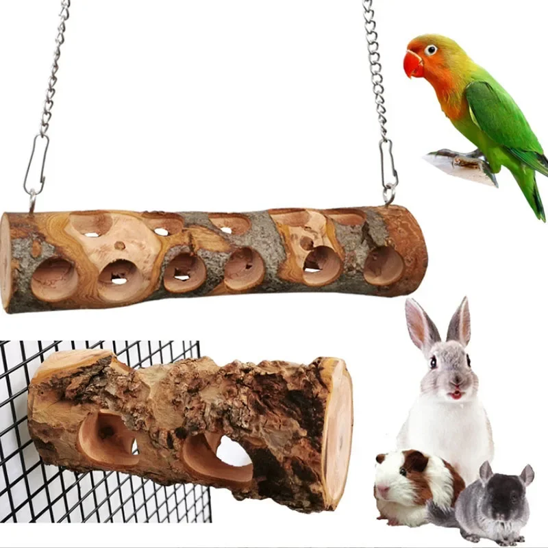 Pet Hamster Toy Natural Apple  – Woodworking Rabbet recenzja i cena