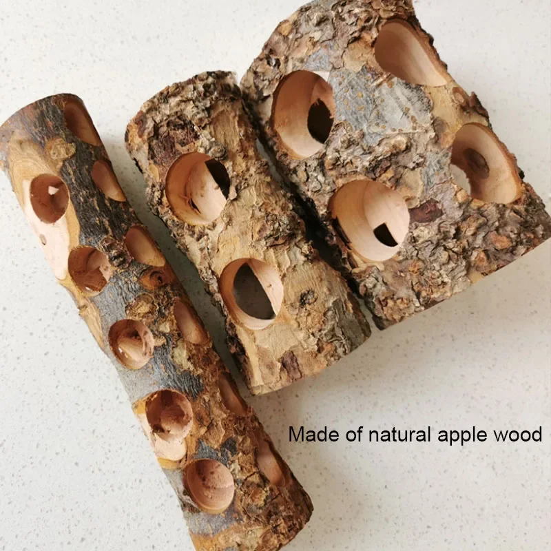 Pet Hamster Toy Natural Apple  – Woodworking Rabbet recenzja i cena