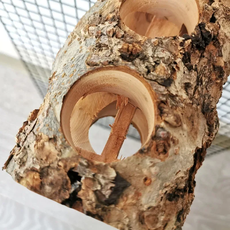 Pet Hamster Toy Natural Apple  – Woodworking Rabbet recenzja i cena