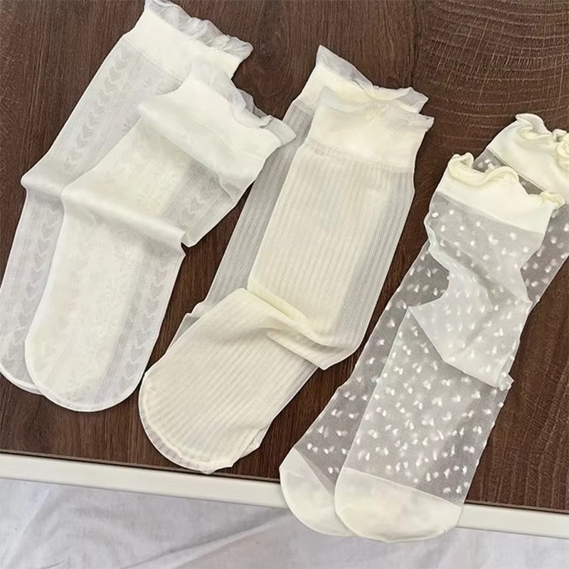 3 Pairs Women's Socks White La – Woodworking Women recenzja i cena