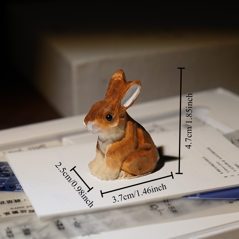 1PC Seated Bunny Hand Carved W – Woodworking Rabbet recenzja i cena