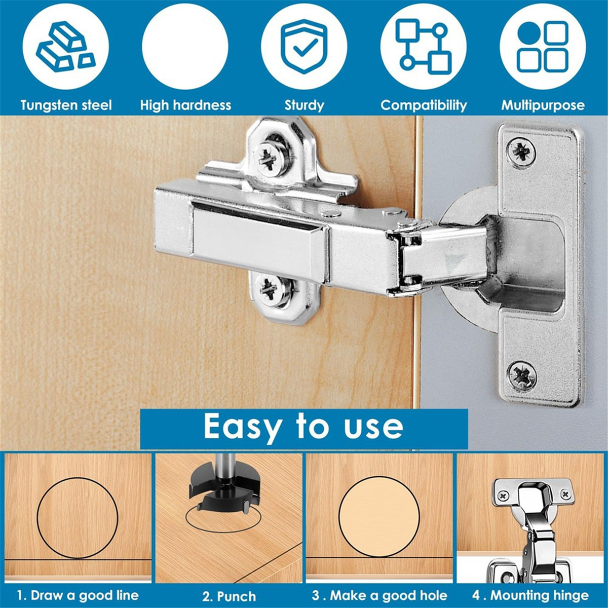 ABNJ Bit for Woodworking, Trip – Woodworking Cutting Tools recenzja i cena