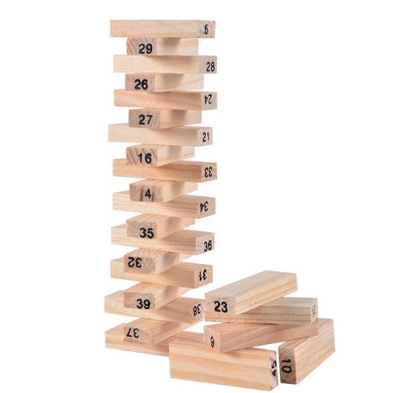 54Pcs Building Blocks Toy Funn – Woodworking Domino recenzja i cena