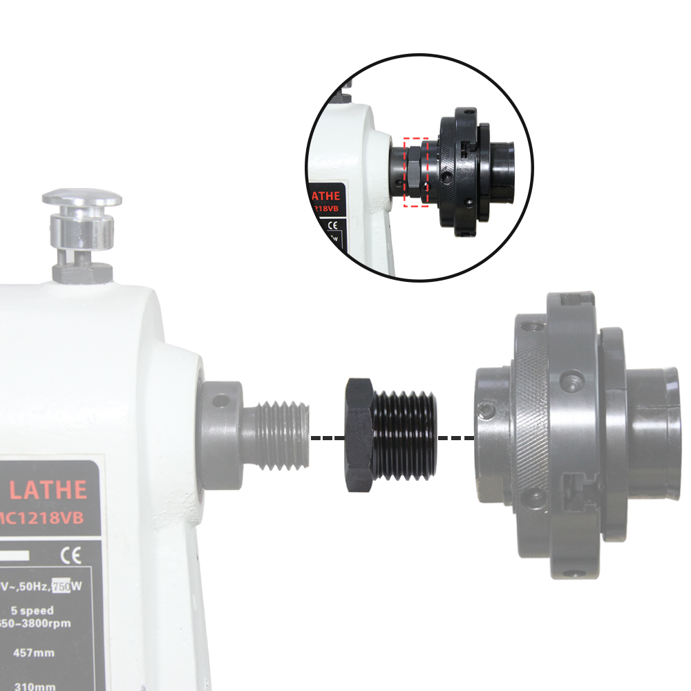 Lathe Headstock Spindle Adapte – Woodworking Lathe Chuck recenzja i cena