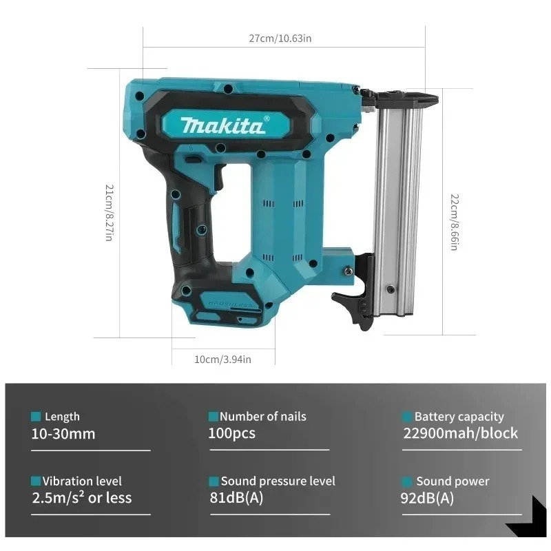 Makita Cordless 18V Lithium-Io – Woodworking Nail Gun recenzja i cena