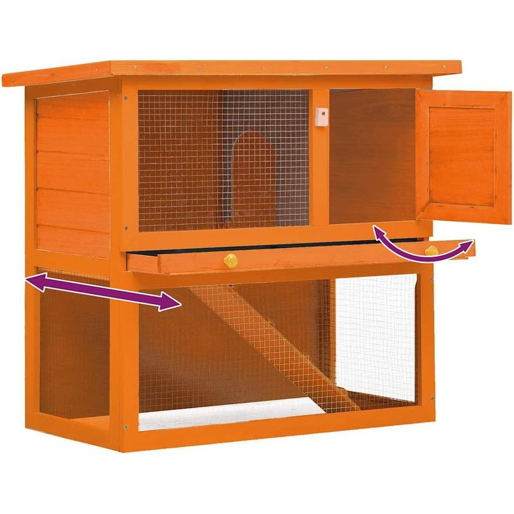 Spacious Wooden Rabbit Hutch w – Woodworking Rabbet recenzja i cena
