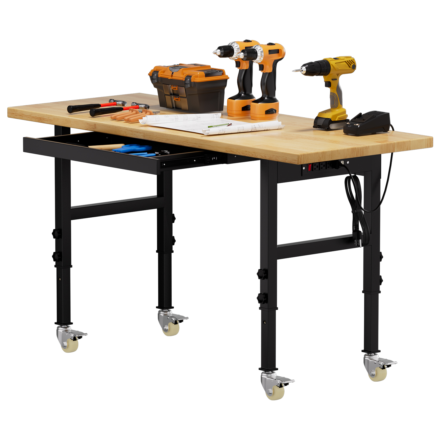 Adjustable Height Workbench He – Woodworking Work Table recenzja i cena