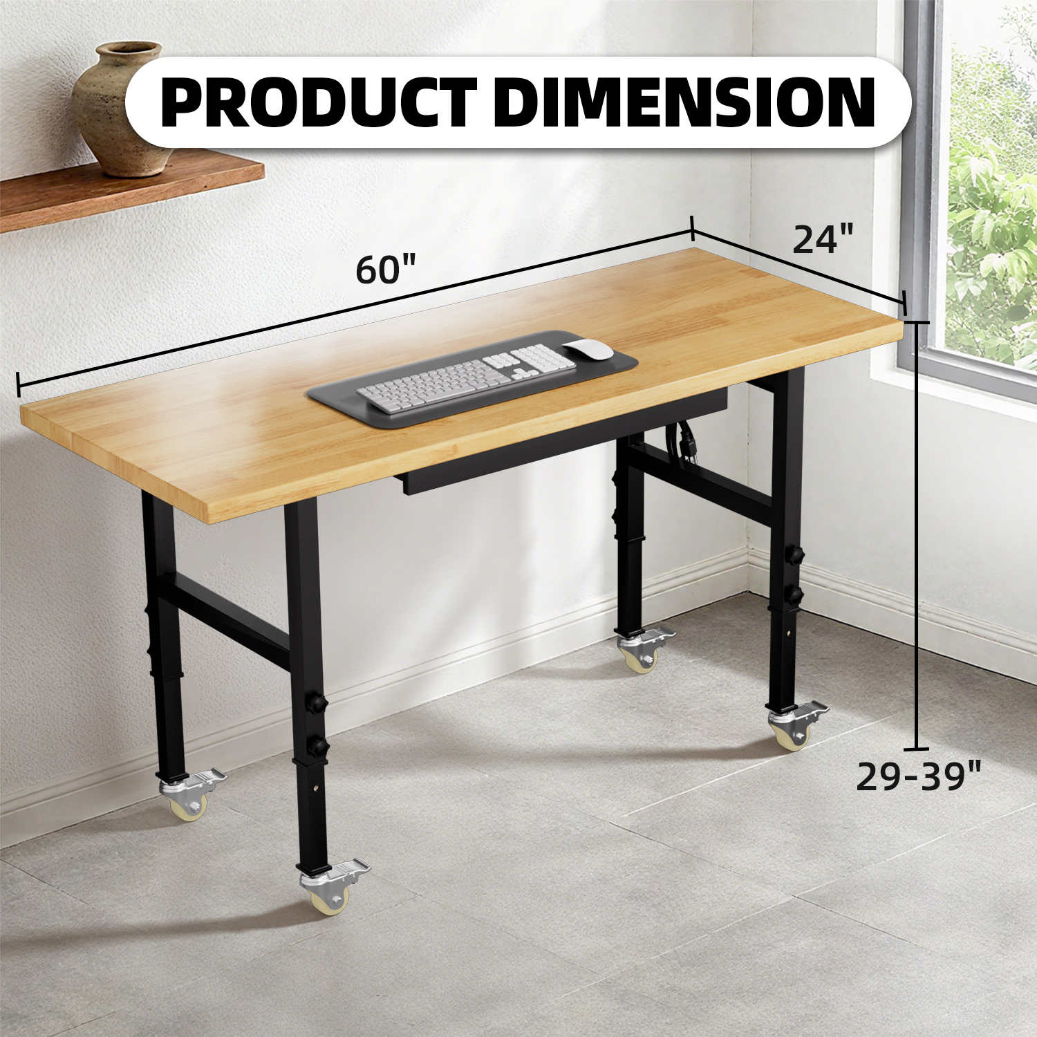 Adjustable Height Workbench He – Woodworking Work Table recenzja i cena