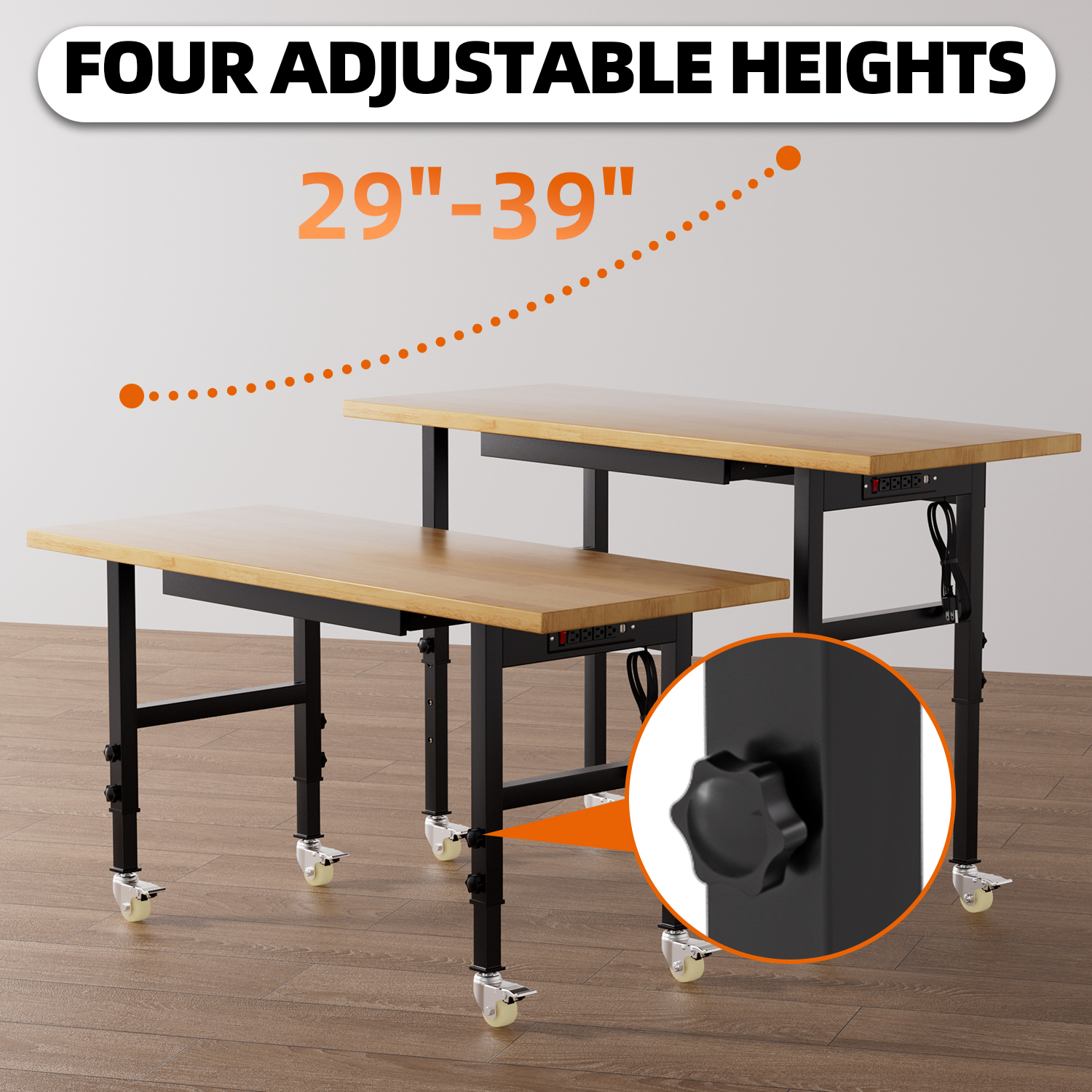 Adjustable Height Workbench He – Woodworking Work Table recenzja i cena