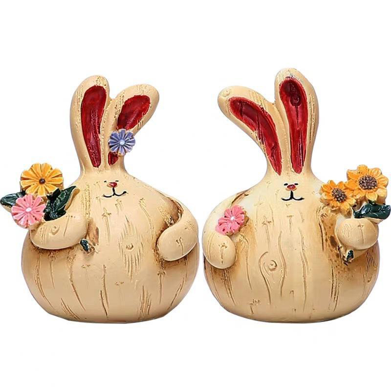 A PAIR Wood-like Resin  Orname – Woodworking Rabbet recenzja i cena