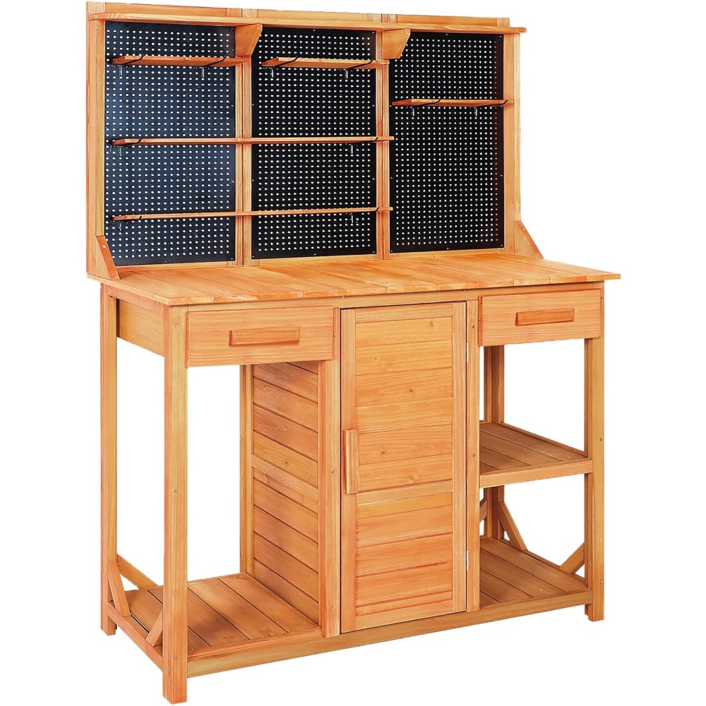 Outdoor Potting Bench,Wooden P – Woodworking Work Table recenzja i cena