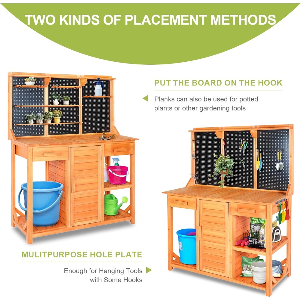 Outdoor Potting Bench,Wooden P – Woodworking Work Table recenzja i cena