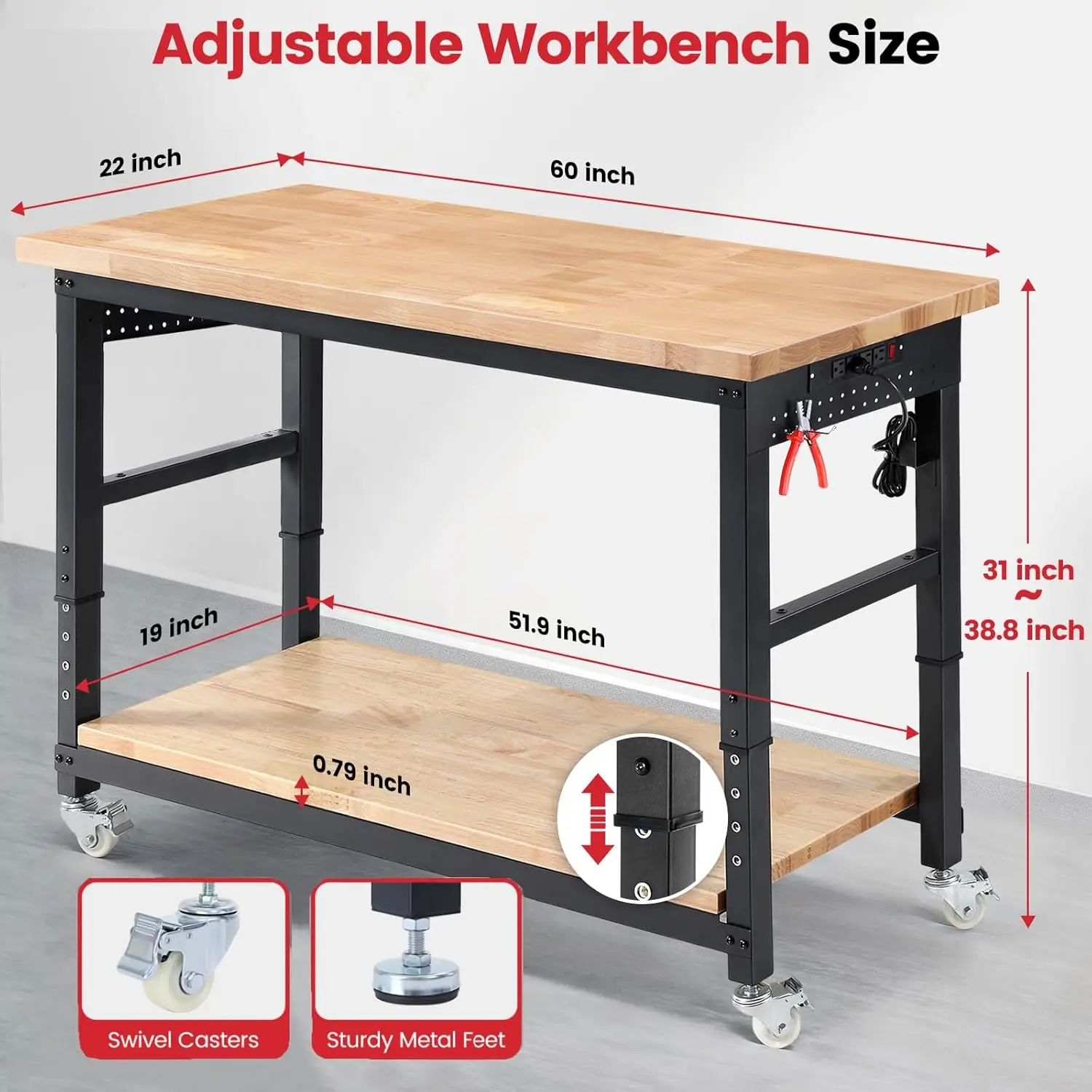 ENJOYWOOD Work Table for Garag – Woodworking Work Table recenzja i cena