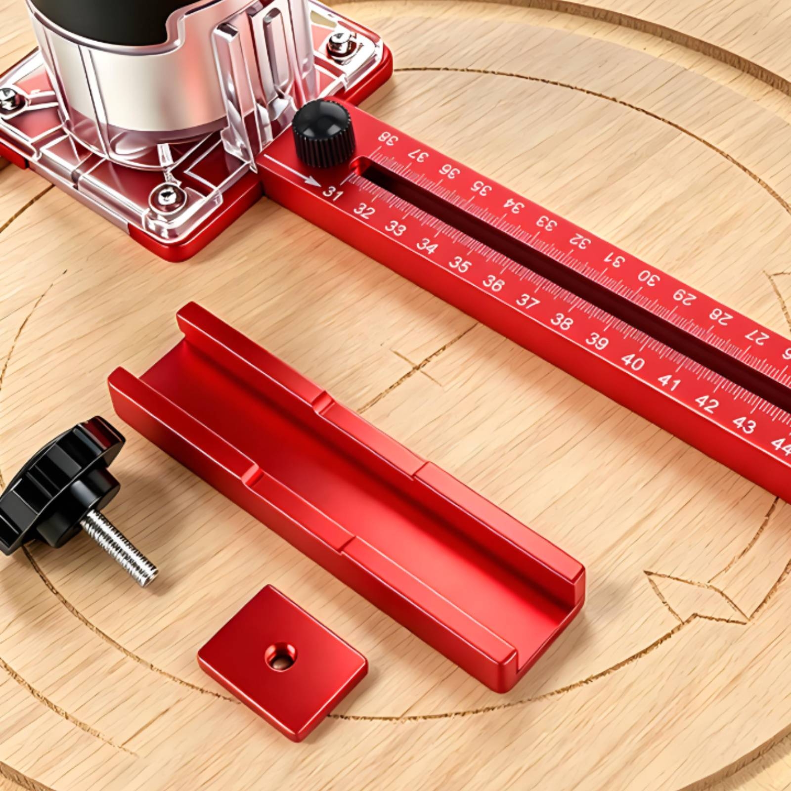 Router Circle Cutting Jig Star – Woodworking Cutting Tools recenzja i cena