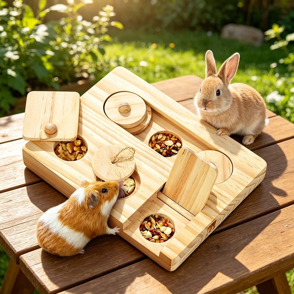 Guinea Pig Foraging Toys 6 in  – Woodworking Rabbet recenzja i cena