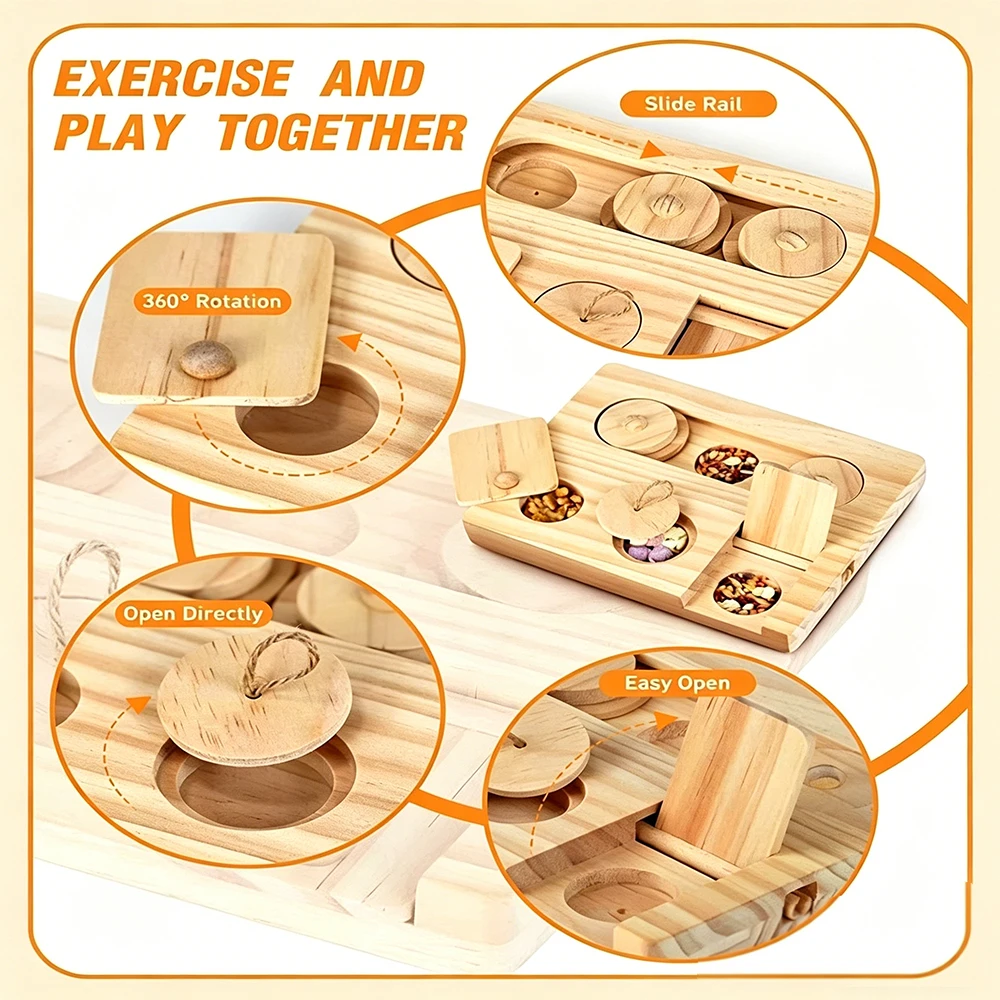 Guinea Pig Foraging Toys 6 in  – Woodworking Rabbet recenzja i cena